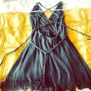 Sage dress! Size small. Open back